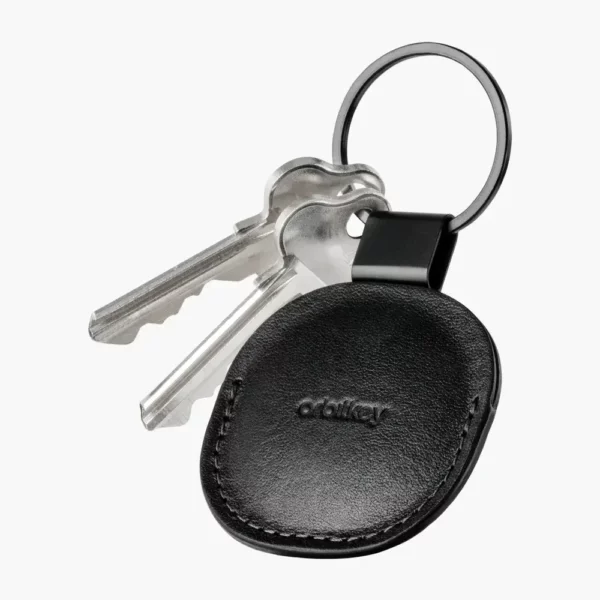 Orbitkey Airtag Lederhülle - Schwarz