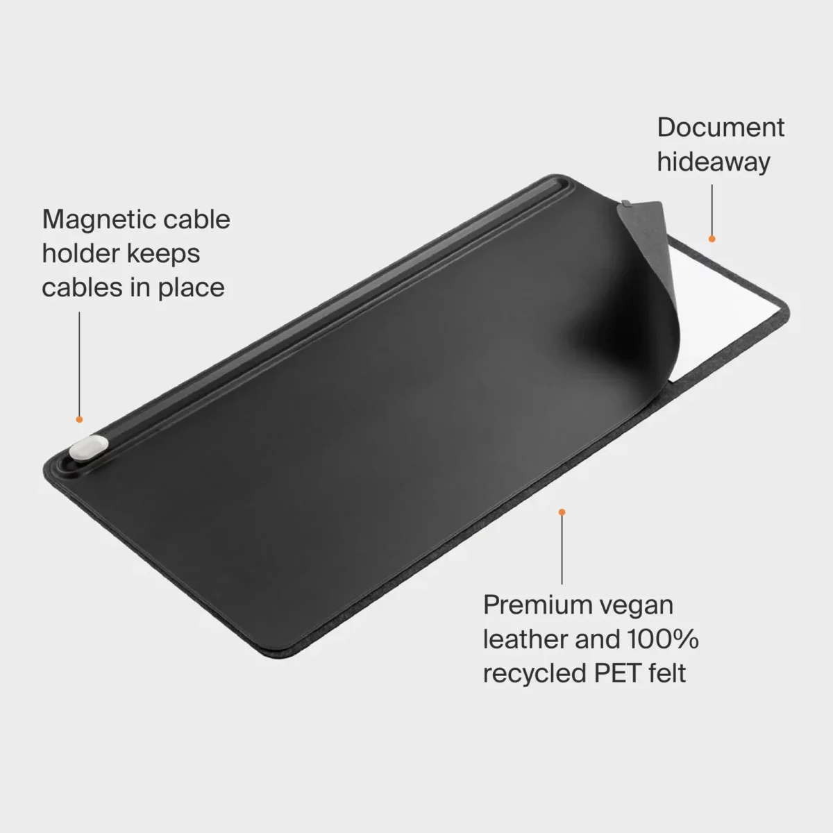 Orbitkey Orbitkey Desk Mat Large Schwarz, Detailansicht 10 | One Horizon