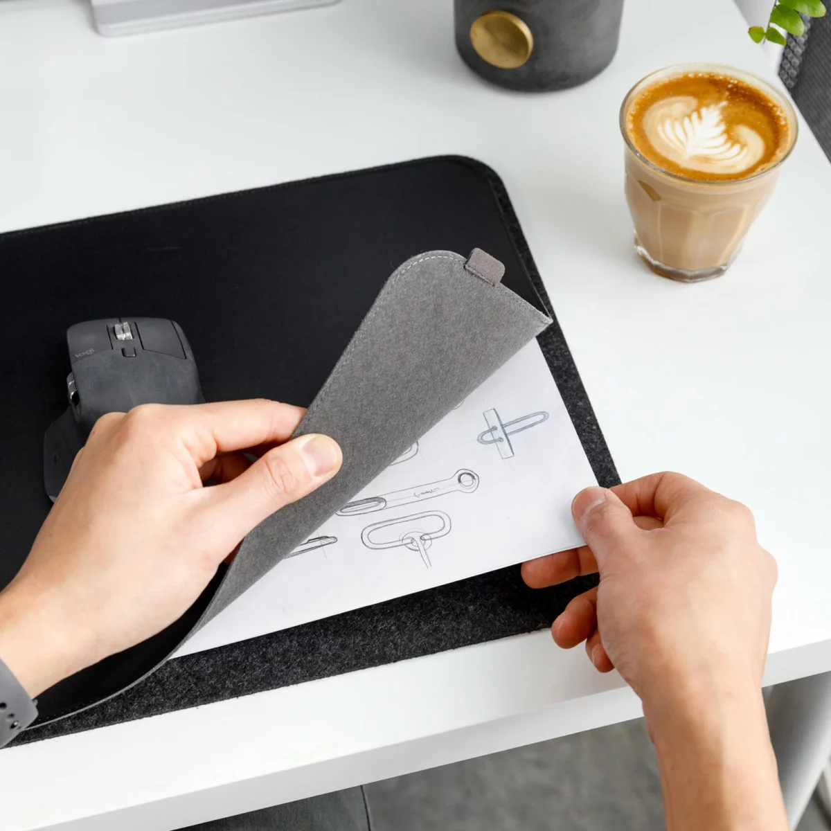 Orbitkey Orbitkey Desk Mat Slim Schwarz, Detailansicht 4 | One Horizon
