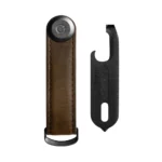 Orbitkey Gift Set Crazy Horse Leather Key Organiser + Multitool V2 Eichenbraun / Braune Naht, Detailansicht 3 | One Horizon