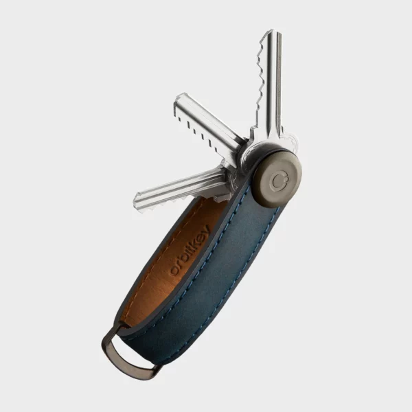 Orbitkey Key Organizer Crazy-Horse - Navy blue