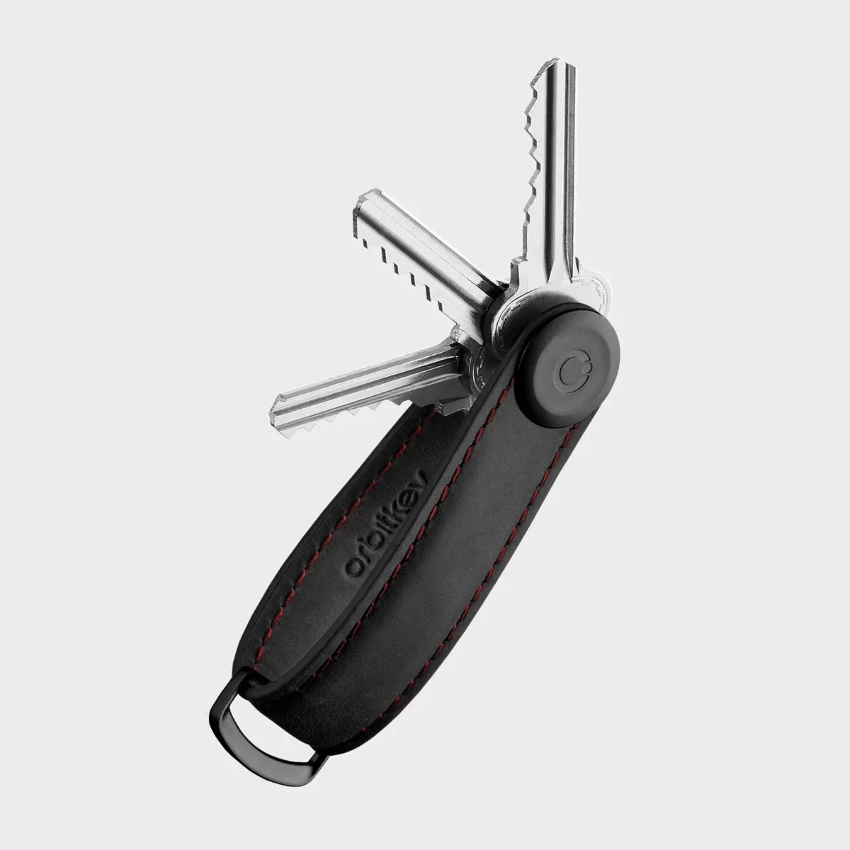 Orbitkey Key Organizer Crazy Horse Obsidian Black with Keys | One Horizon