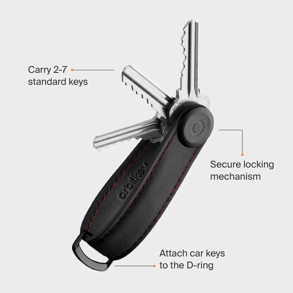 Orbitkey Key Organizer Crazy-Horse, Overview 1 | One Horizon