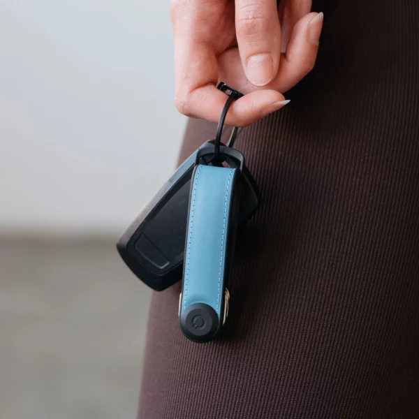 Orbitkey Orbitkey Key Organiser Hybrid Leather Lake Blue, Detailansicht 2 | One Horizon