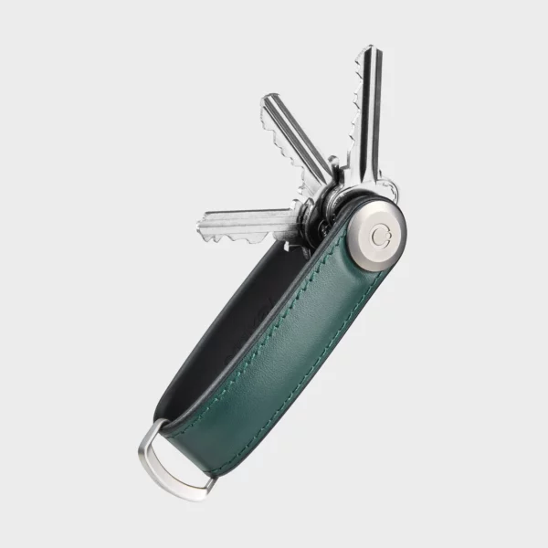 Organisateur de clés Orbitkey en cuir hybride - Pine Green