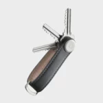 Orbitkey Leather Key Organizer, Anthracite, with Keys | One Horizon