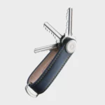 Orbitkey Leather Key Organizer, Navy, with Keys | One Horizon