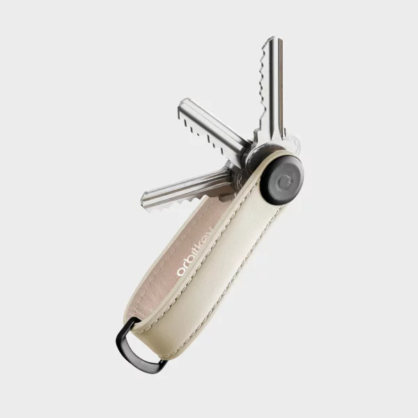 Orbitkey key organizer leather - Sand