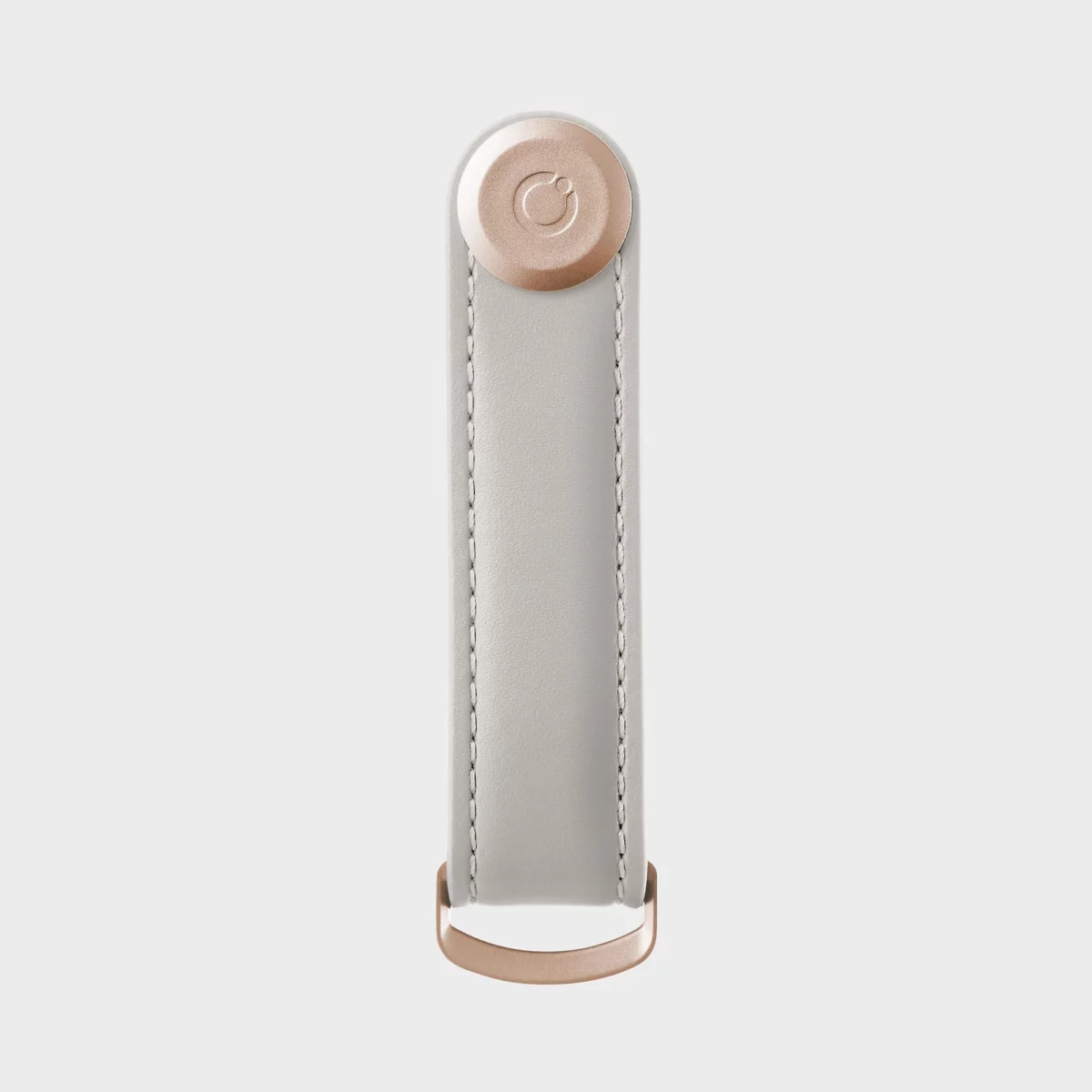 Orbitkey Key Organizer, Leather, Stone, Close-up 2 | One Horizon