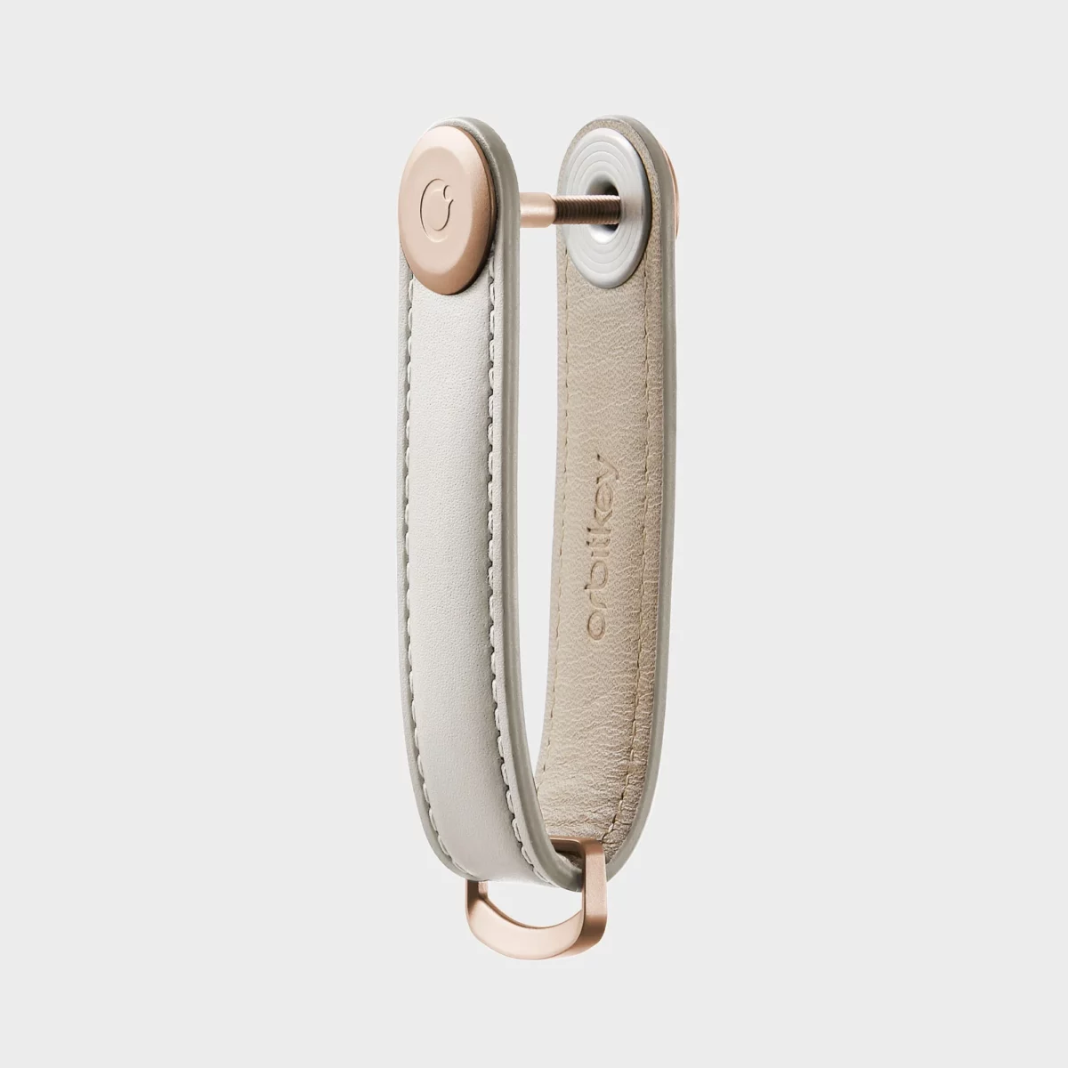 Orbitkey Key Organizer, Leather, Stone, Detail View 3 | One Horizon