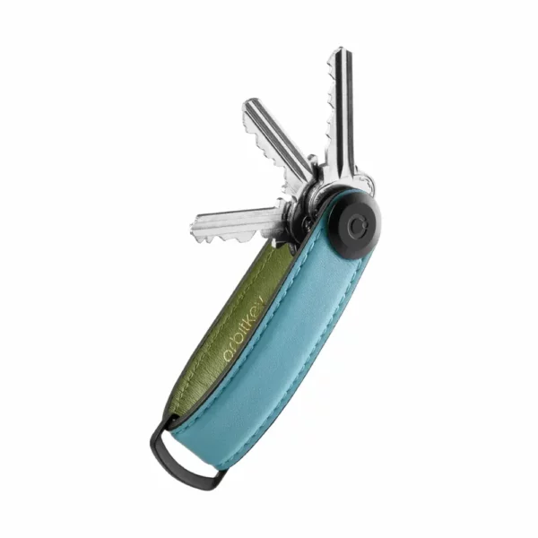 Orbitkey Schlüsselorganisator Limited Edition Leder - Hellblau