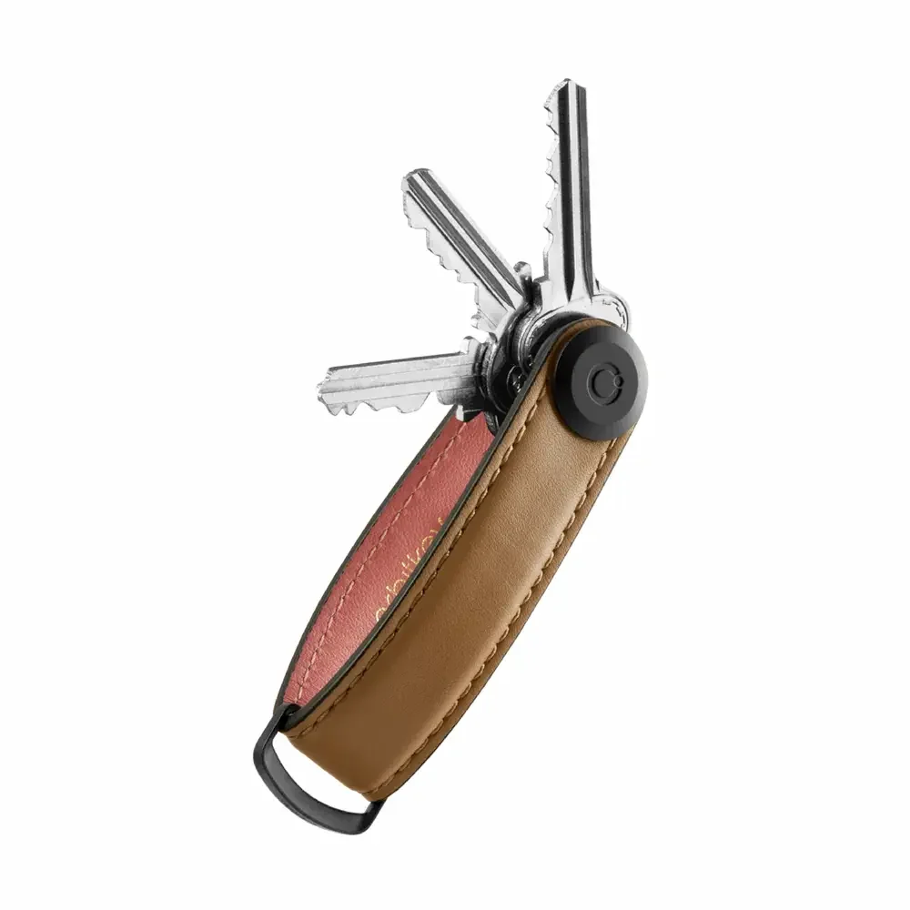 Orbitkey Key Organiser Limited Edition Leder Karamell mit Schlüsseln | One Horizon