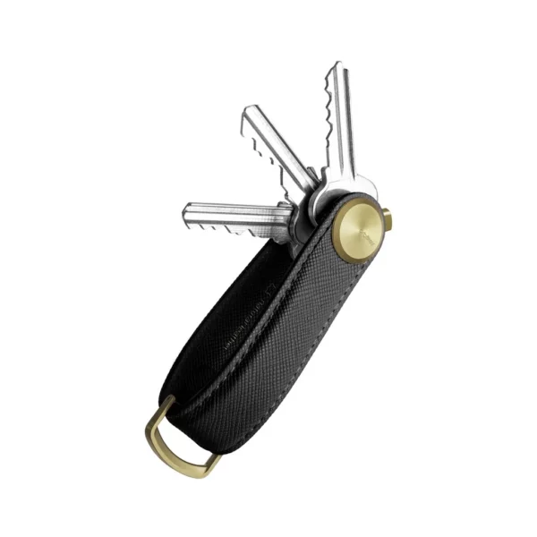 Orbitkey Key Organiser Pro Saffiano - Liquorice Black