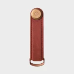 Porte-clés Orbitkey en toile cirée rouge brique, vue détaillée 2 | One Horizon