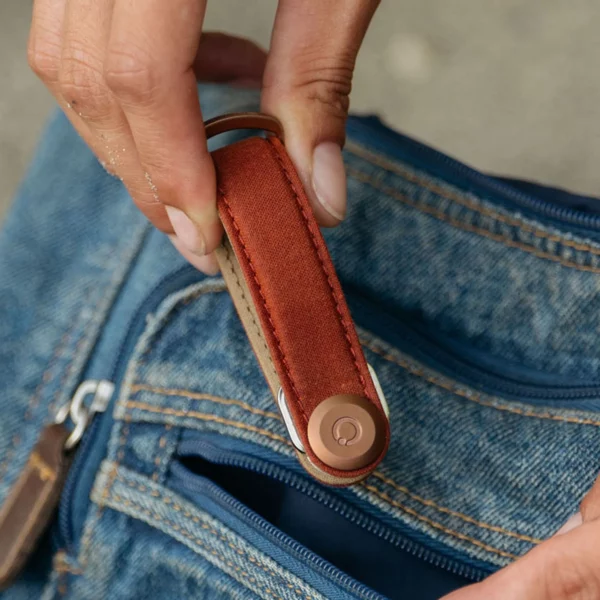 Orbitkey Key Organizer, Waxed Canvas