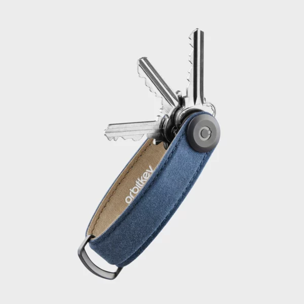Orbitkey Schlüsselorganisator Waxed Canvas - Navy Blue