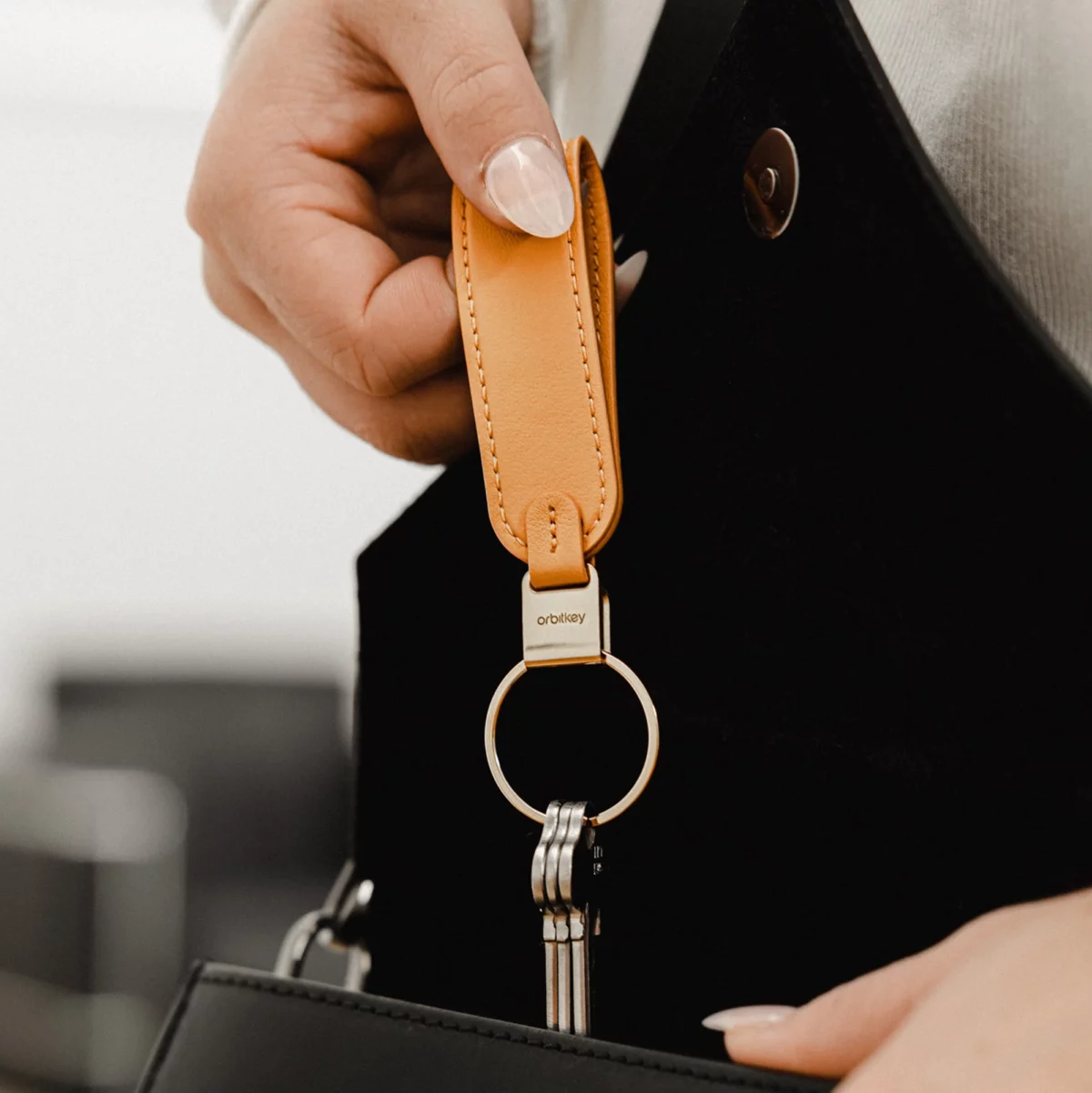 Orbitkey Orbitkey Loop Keychain Orange, Detailansicht 2 | One Horizon