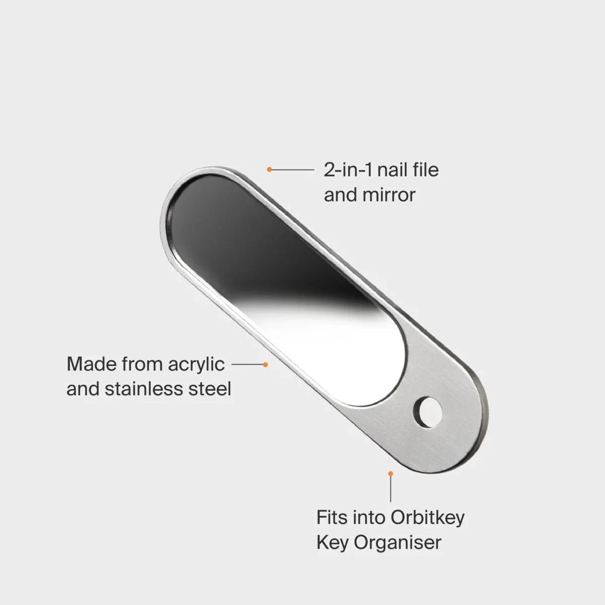 Orbitkey Nail File & Mirror