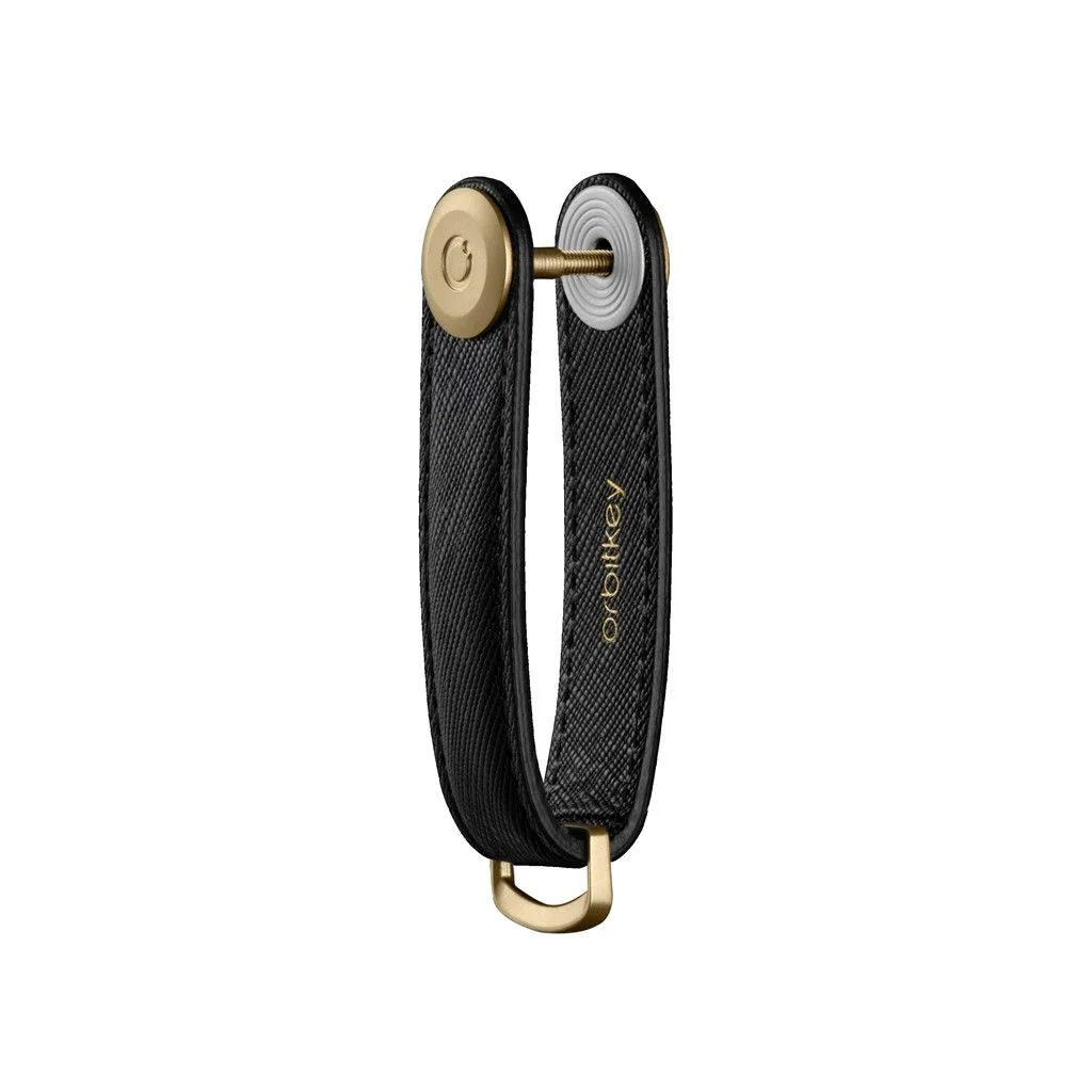 Orbitkey Orbitkey Schlüsselorganisator Saffiano Lakritze Schwarz, Detailansicht 2 | One Horizon