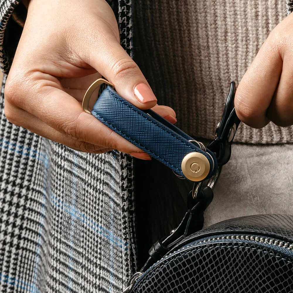 Orbitkey Orbitkey Schlüsselorganisator Saffiano Lakritze Schwarz, Detailansicht 7 | One Horizon