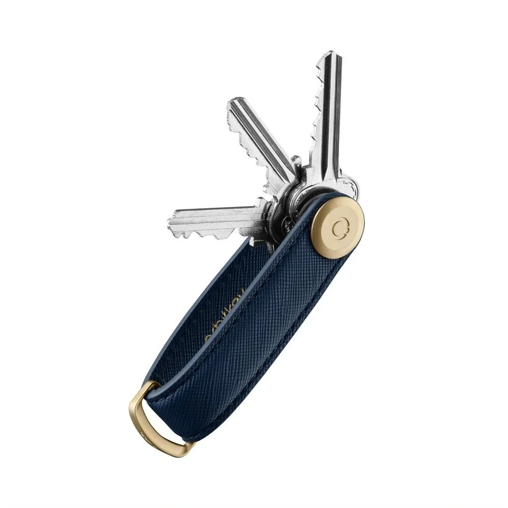 Orbitkey Orbitkey Schlüsselorganisator Saffiano Navy | One Horizon