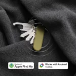 Orbitkey Universal Tracker in Pistazie am Schlüsselbund, funktioniert mit Apple «Wo ist?» und Google Find Hub
