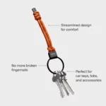 Orbitkey Orbitkey Urban Loop Keychain Tangerine, Detailansicht 5 | One Horizon