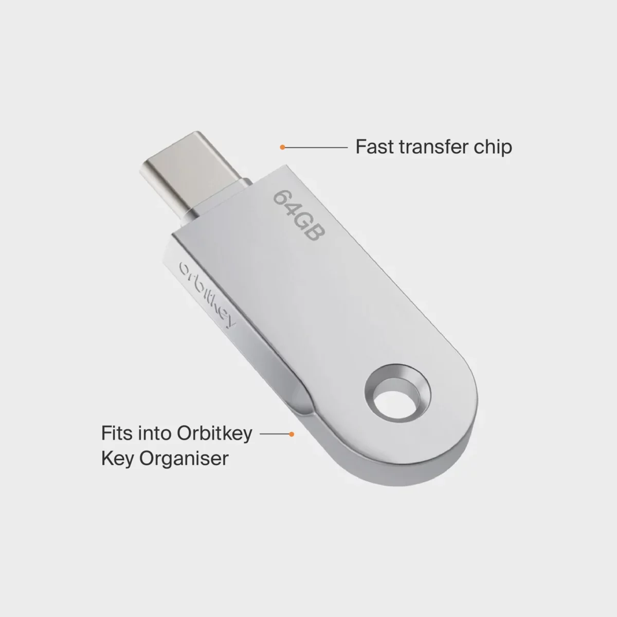 Orbitkey Orbitkey USB-C 64GB, Detailansicht 3 | One Horizon