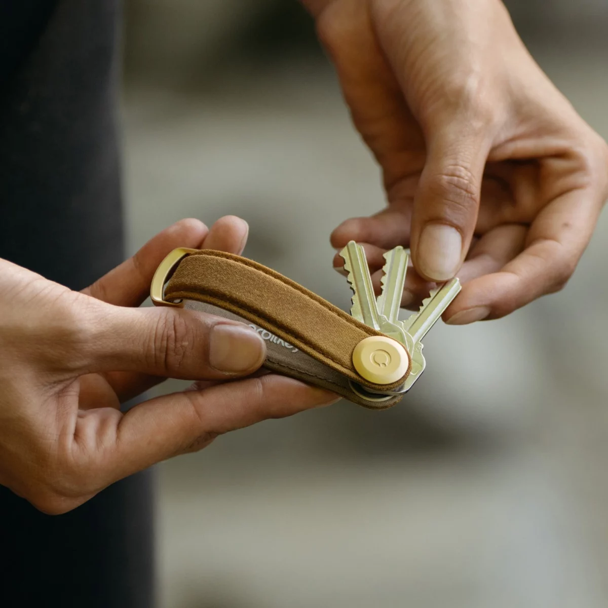 Orbitkey Key Organizer, Waxed Canvas