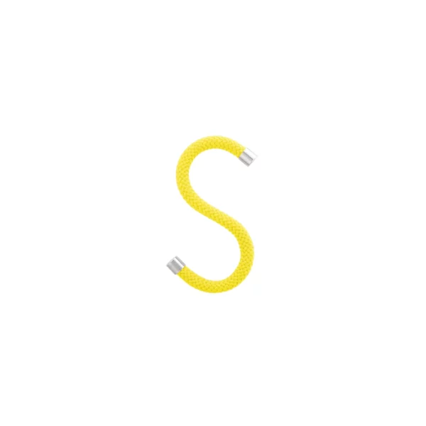 Crochets en S pour corde, lot de 5 - Jaune