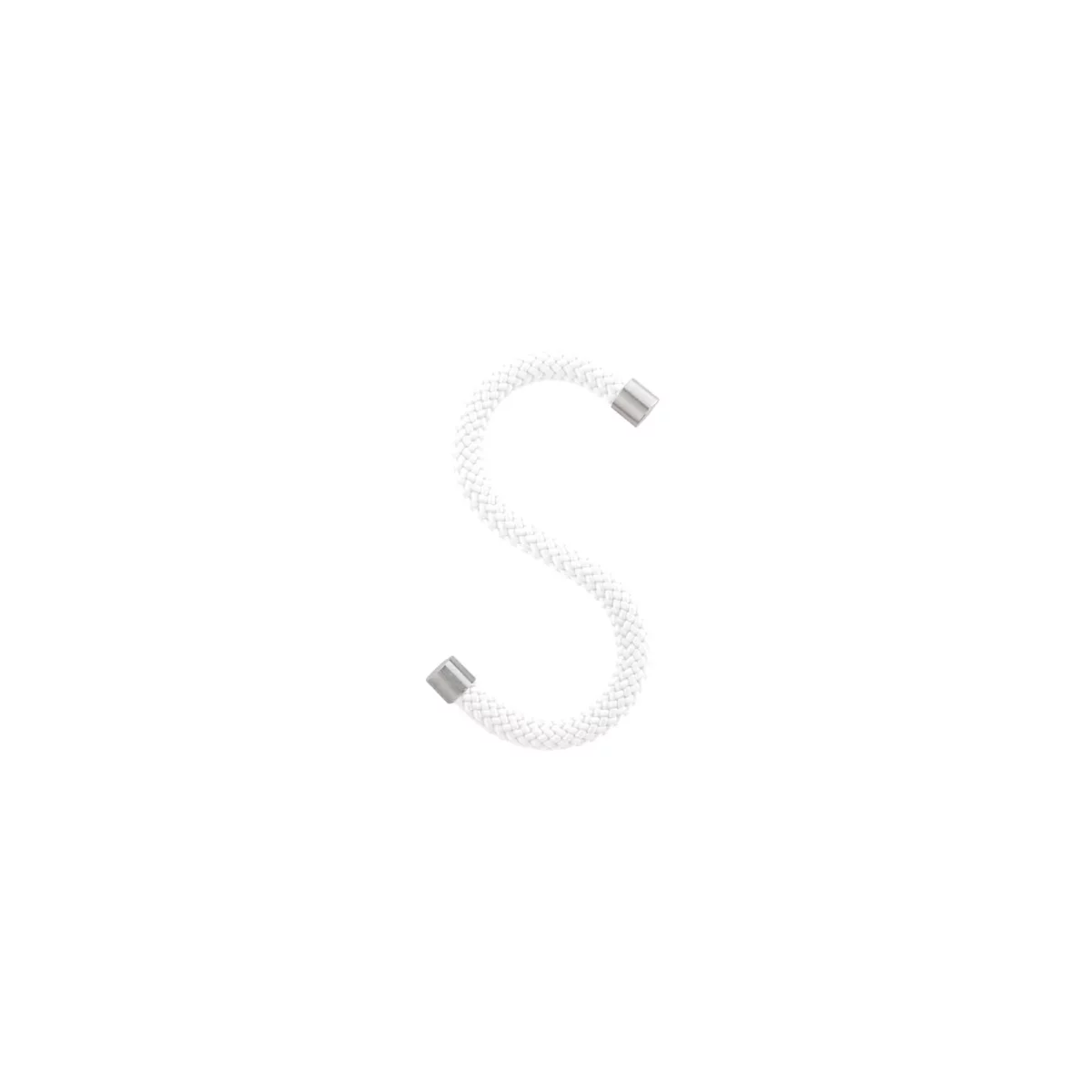Crochets en S pour corde, lot de 5 Blanc
