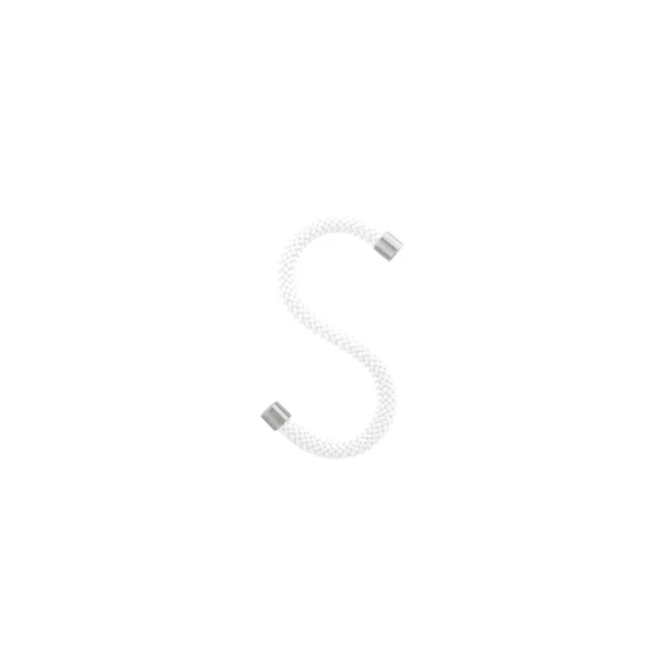 Crochets en S pour corde, lot de 5 - Blanc
