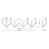 Peppermint Products ZIGZAG Wandgarderobe Weiss, Detailansicht 4 | One Horizon