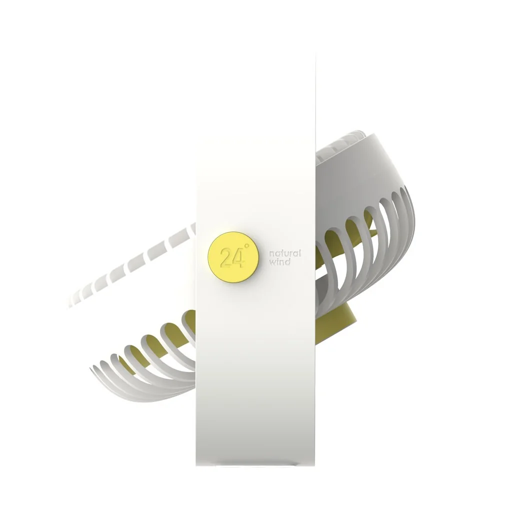 Mini ventilateur de bureau Qushini jaune | One Horizon