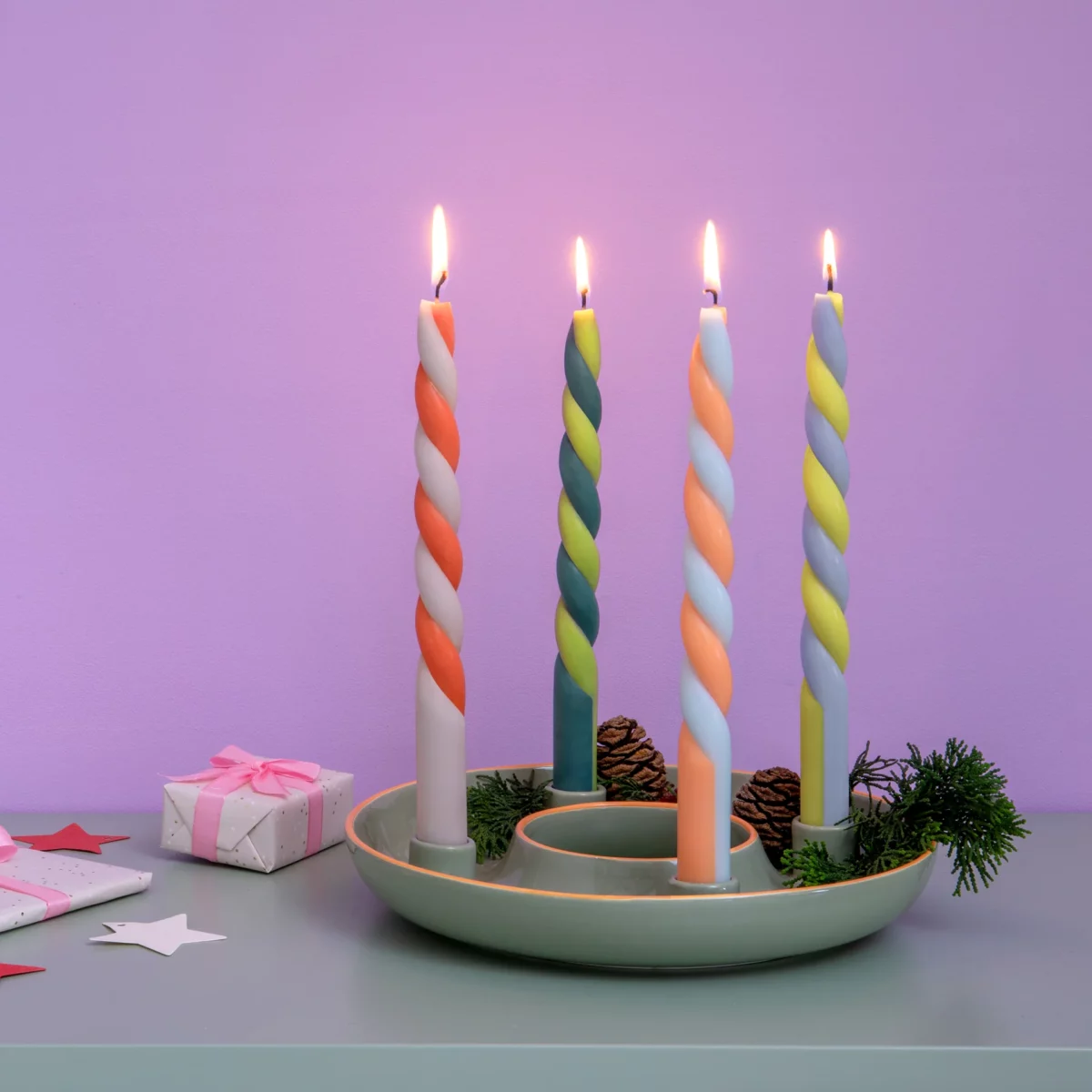 Remember Lucia Advent Wreath Bowl, Detail View 4 | One Horizon