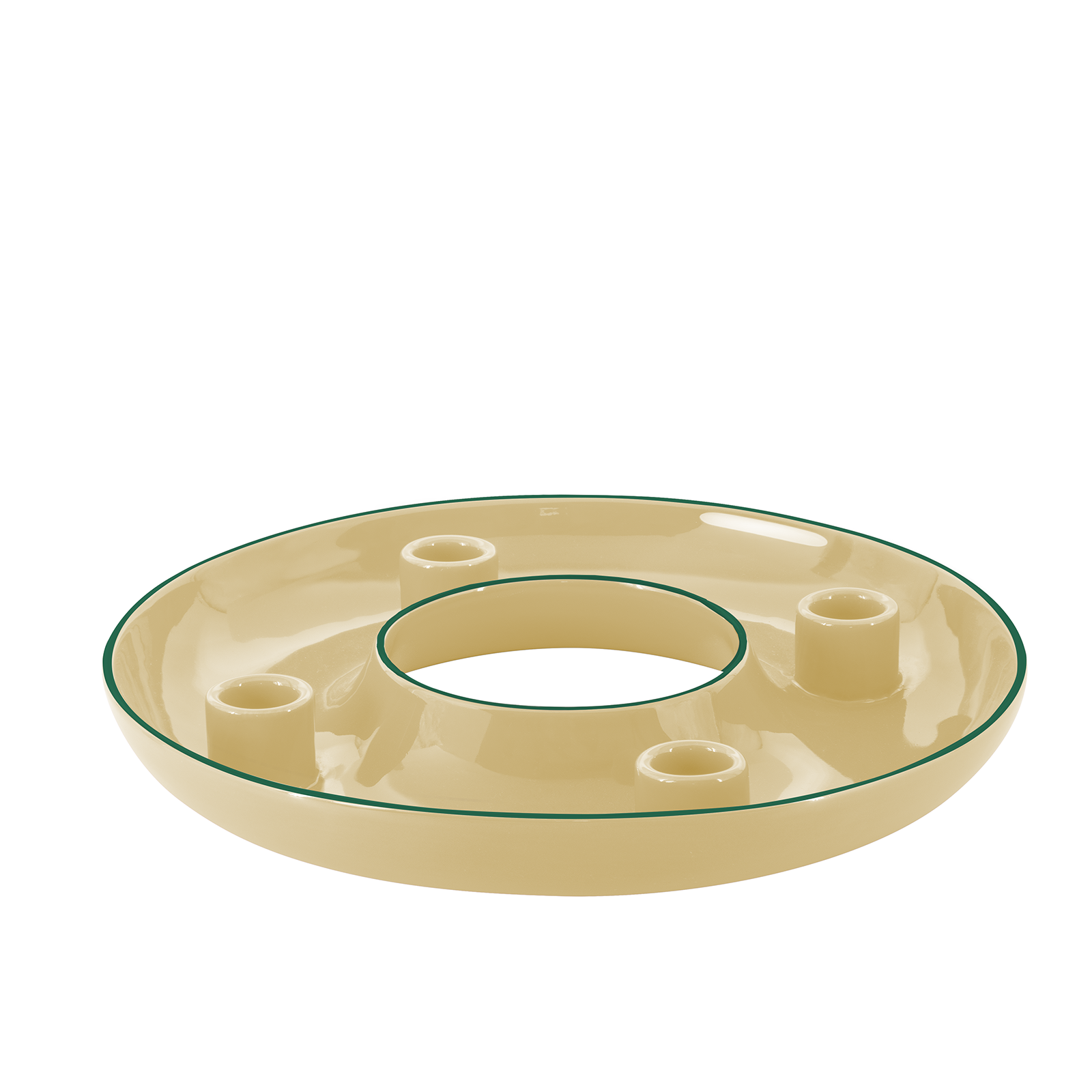 Adventskranzschale Lucia Beige