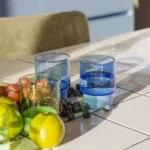 Remember Jill Glasses, Set of 2, Blue, Detail View 3 | One Horizon