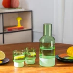 Remember Jill Glasses, Set of 2, Green, Detail View 2 | One Horizon