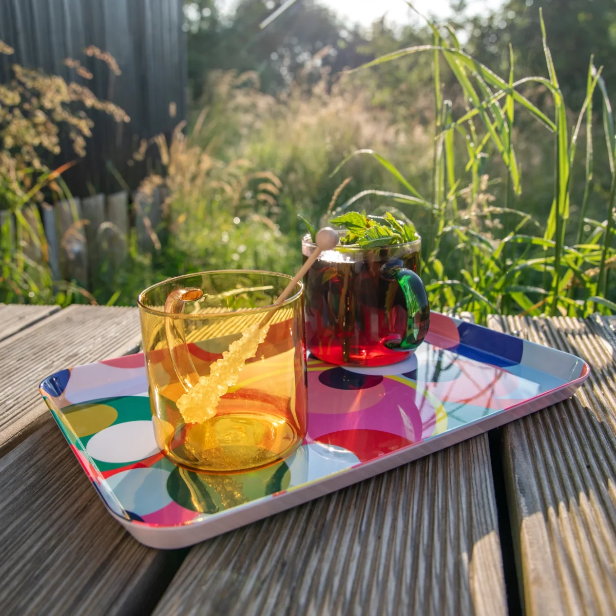 Remember Glasbecher Fred 2er-Set Rose-Yellow, Detailansicht 3 | One Horizon