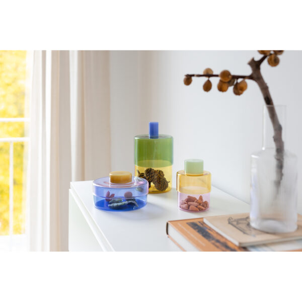 Remember Glasdose Milou Gelb-Rosa | One Horizon