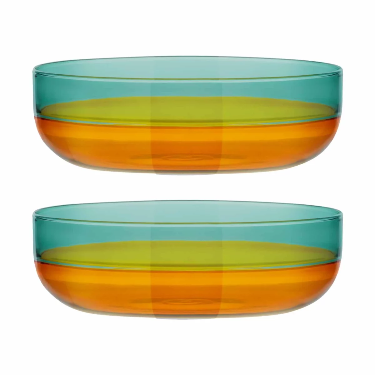 Remember Glass Bowls, Set of 2, Amber, Detail View 3 | One Horizon