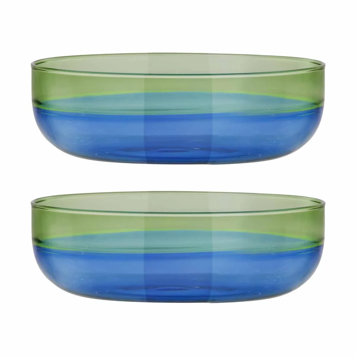 Remember Glass Bowls, Set of 2, Ocean, Detail View 3 | One Horizon