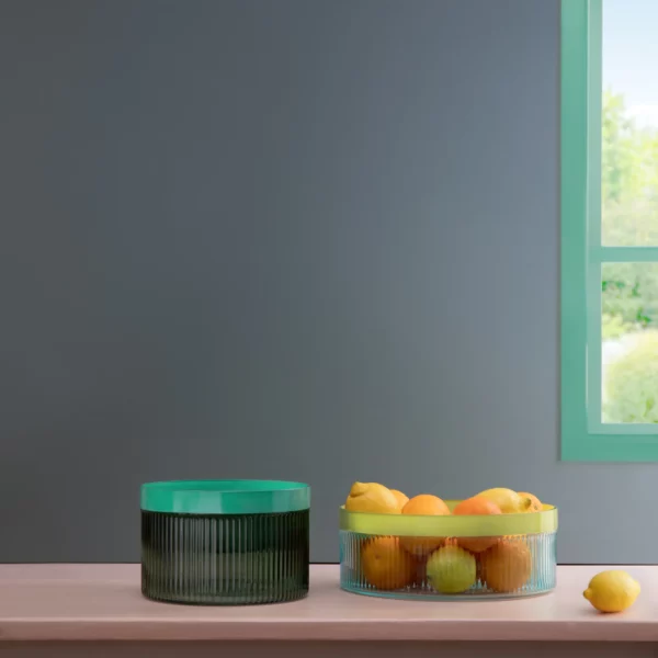 Remember Glasschale Groove Blue L, Detailansicht 2 | One Horizon