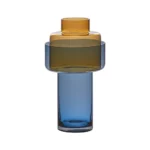 Aura glass vase Amber