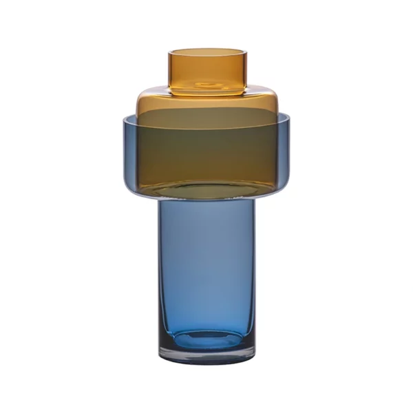 Aura glass vase Amber