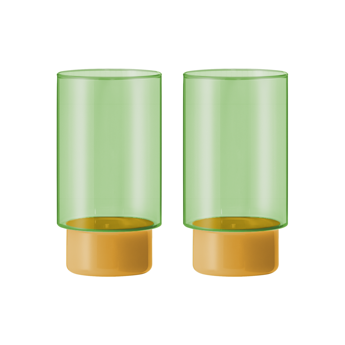 Remember Large Jill Glasses, Set of 2, Green | One Horizon