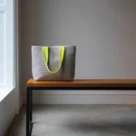 Sac panier Remember gris clair, vue détaillée 2 | One Horizon