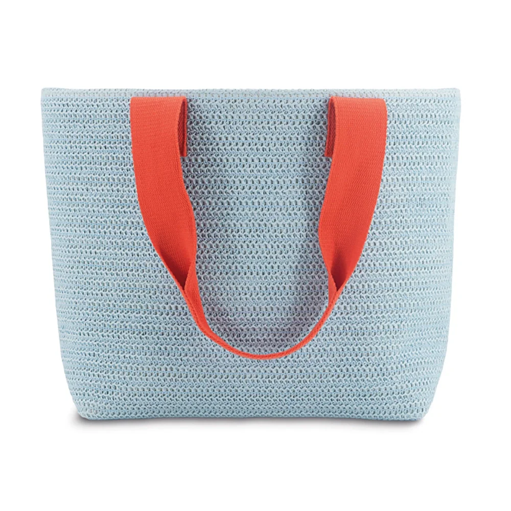 Sac en osier Bleu pâle