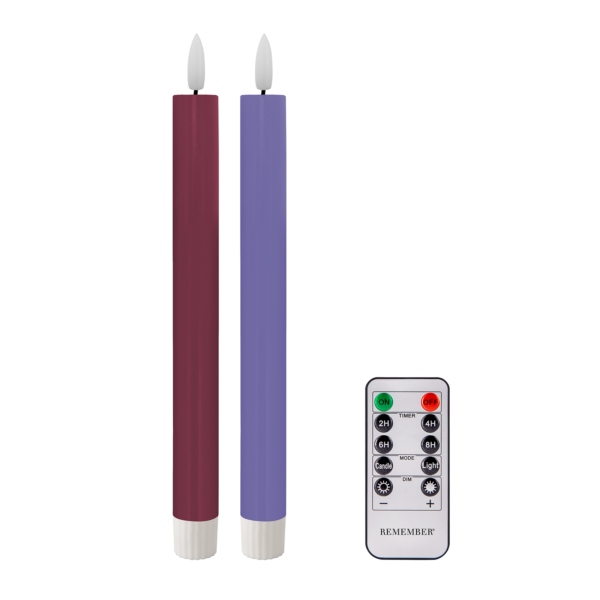 Remember LED Pillar Candle Set "Tore" (Set of 2) | One Horizon