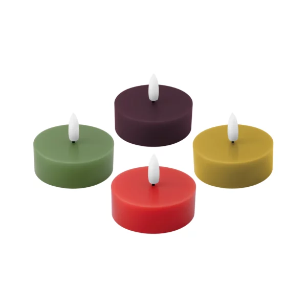 LED tea light set Levi set of 4